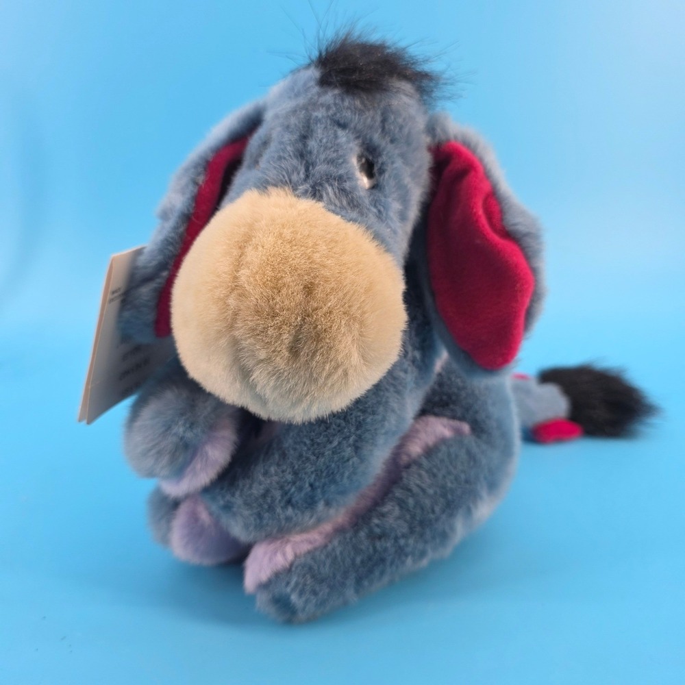 Disney Store Eeyore Plush 10 Inch Winnie the Pooh Detachable Tail NWT Vintage
